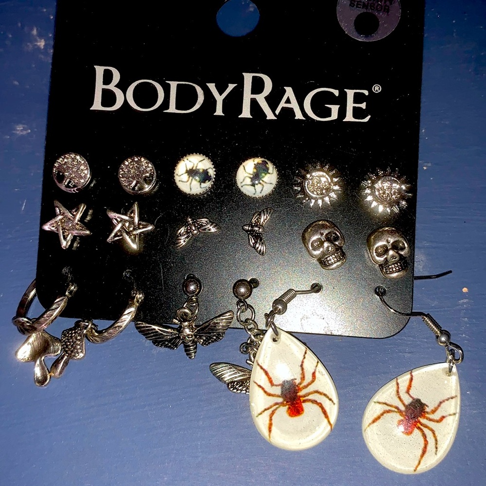 Body Rage Earring Set Punk